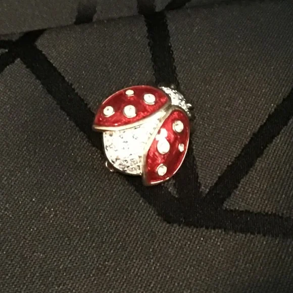 Swarovski Lady Bug Brooch - Picture 3 of 5